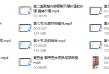 聚魅情感女神倒追的秘密第一期内部课程-干物库