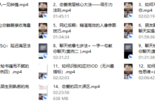 七分学堂《恋爱核武器4.0—一飞冲天》-干物库