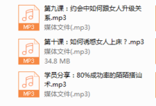 第13期网恋三步恋爱法-干物库