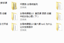 坏男孩女导师课程合集-干物库