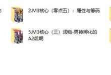 染色体《谜男M3核心课程》附案例-干物库