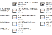 《但丁聊妹》视频+笔记-干物库