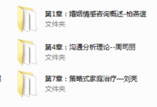 婚姻情感&家庭咨询技能大全-干物库