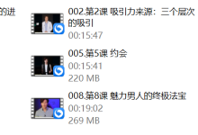 颜哥《男士情商课》-干物库